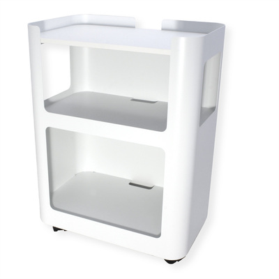 Stolík na kolieskach pod tlačiareň malý, max 20kg, 60x46x29cm (HxWxD), biely