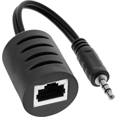 Predĺženie Audio jack 3.5mm cez TP do 50m, 10cm kábel