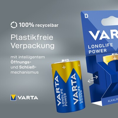 Batéria VARTA Longlife Power Alkalická D Mono (2ks) 1.5V (LR20) 2BL