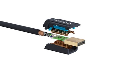 Kábel DisplayPort M/M 15m, 4K@60Hz, DP v1.2, 21.6Gbit/s, modrý, pozl. konektor, ClickTronic