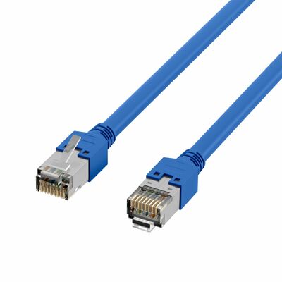 S/FTP Patchkábel LSOH 50m cat.5e, modrý, Cu, Draka UC300 s TM11