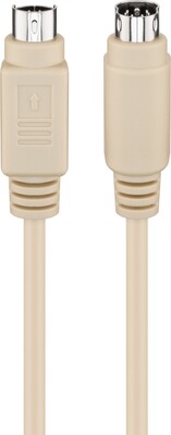 Kábel PS2 M/M prepojovací, 2m, sivý