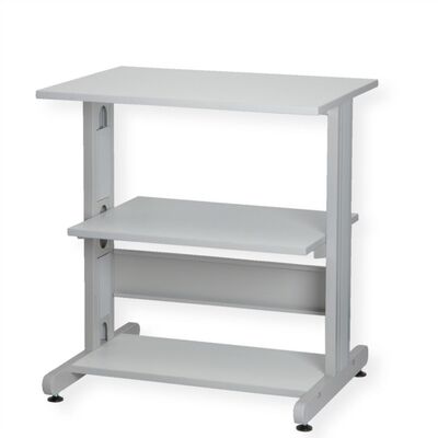 Stolík pod tlačiareň veľký, max 80kg, 74x68x55cm (HxWxD), sivý