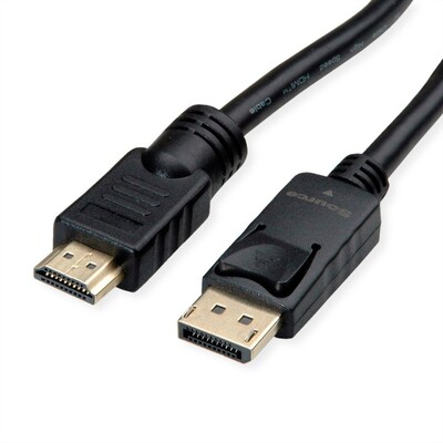 Kábel DisplayPort na HDMI M/M 7.5m, jednosmerný, 4K@60Hz UHD, audio, čierny
