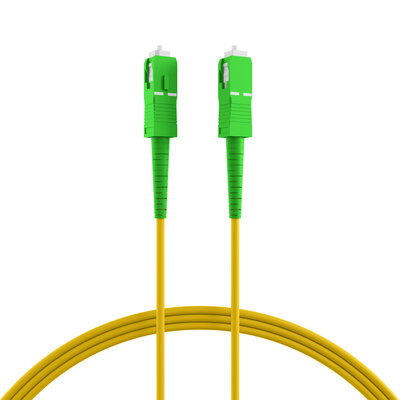 Fiber kábel SC/APC-SC/APC, 1m Simplex OS2(9/125µm), LSOH, 3mm, Kábel pre Orange a Magio, žltý