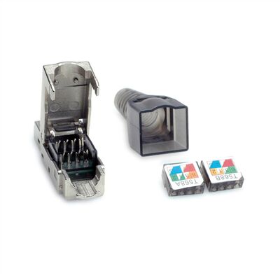 Konektor 8/8 RJ45 cat.6a/7, 10Gbit, na drôt, montáž bez klieští AWG 23-26, TOP PRODUKT