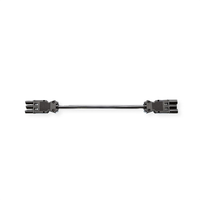 Kábel sieťový 230V predlžovací, GST18 M/F 3m, 1.50mm², 16A, čierny