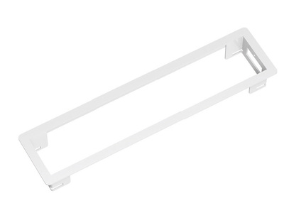Power Frame rámik 6 pozície, 369x73x36mm, oceľ, biely