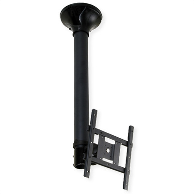 Držiak pre monitor / TV, stropný, max 20kg, dĺžka 65-105cm, VESA 75/100/200, čierny