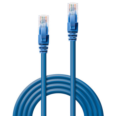 UTP Patchkábel 0.5m cat.6, modrý, Cu