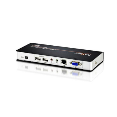 Predĺženie KVM cez TP do 300m, VGA, USB, RS-232, Audio (3.5mm jack), Dual Remote (lokálne ovládanie)