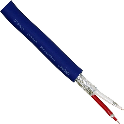 Kábel SVHS M/M 1m, PREMIUM, modrý, pozl. konekt.