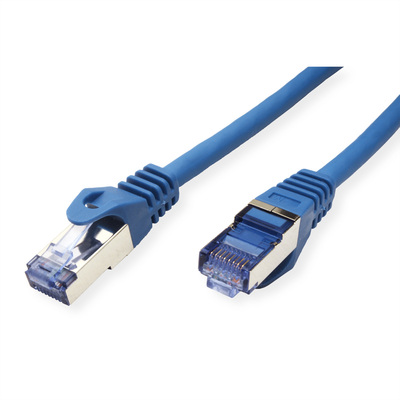 S/FTP (PiMF) Patchkábel LSOH 1m cat.6a, modrý, Cu, Component Level