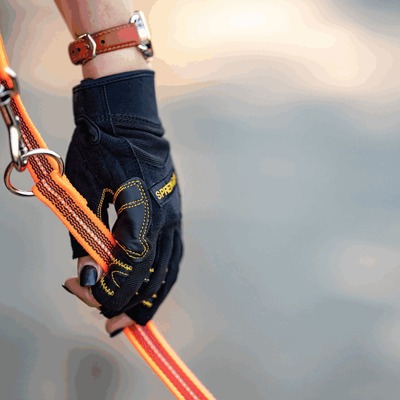 Rukavice FLEXGRIP SPORT, s otvorenými končekmi prstov, HS, čierne, S