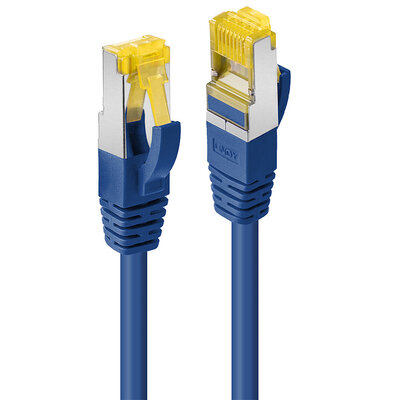 S/FTP (PiMF) Patchkábel LSOH 0.5m cat.7, modrý, Cu, UL