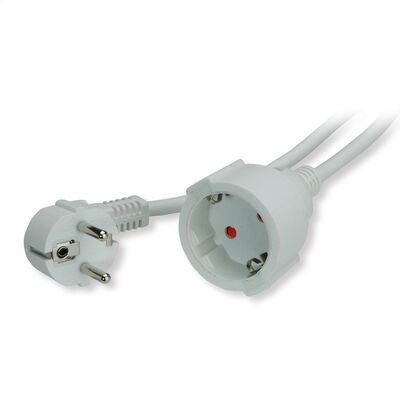 Predlžovačka 10m s 1 zásuvkou SCHUKO, 1.5mm², biela