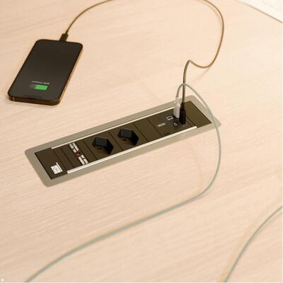 Modul pre BACHMANN, nabíjací/charger, 3xUSB (USB C), PD (28V5A) 140W, ext. zdroj, čierny