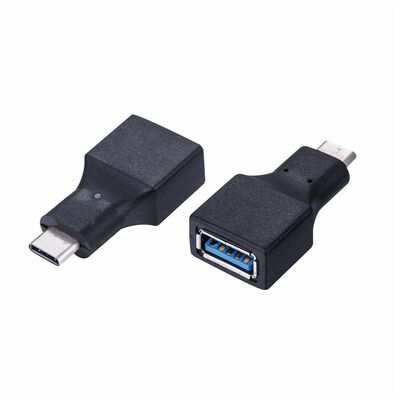 Adapter USB 3.1 Typ C, CM/AF, 5GBit/s, Dongle, OTG, čierny