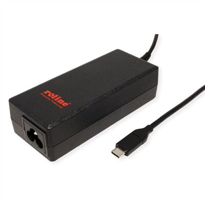 Nabíjačka / Adaptér 230V USB Typ C, s pevným káblom 1.2m, PD 65W, bez nap. káblu (C5), čierna