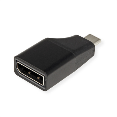 Adaptér USB Typ C na DisplayPort, 4K@60Hz, dongle, čierny