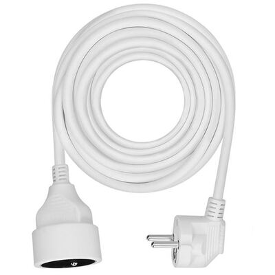Predlžovačka 7m s 1 zásuvkou, 1.00mm², biela