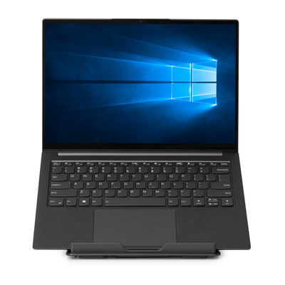 Stojan/podstavec na notebook, nastaviteľný, čierny