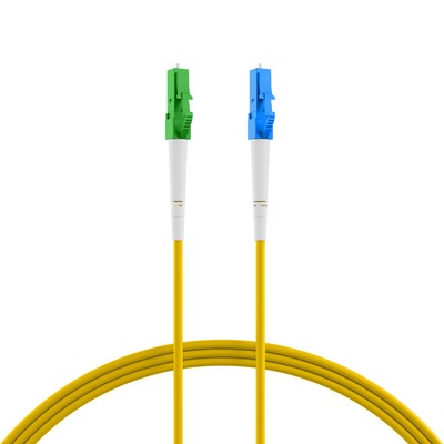 Fiber kábel LC/APC-LC, 3m Simplex OS2(9/125µm), LSOH, 2mm, G657.A2, ohybný, 2mm, žltý