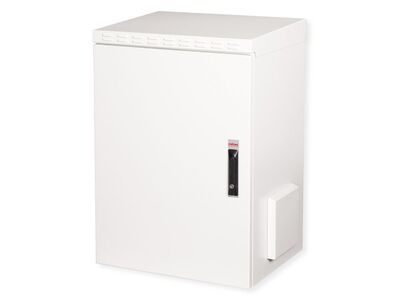 19" Rack na stenu 16U, sivý, 891x600x450mm (HxWxD), RAL7035, IP55, vonkajší, odnímateľné bočnice