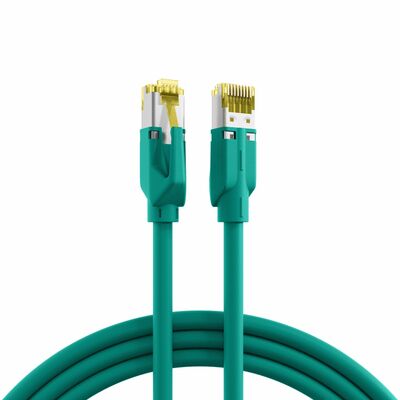 S/FTP (PiMF) Patchkábel LSOH 7.5m cat.7, zelený, Cu, Dätwyler 7702 Flex s TM31