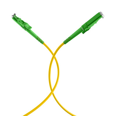 Fiber kábel E2000/APC-E2000/APC, 1m Simplex OS2(9/125µm), LSOH, 3mm, žltý