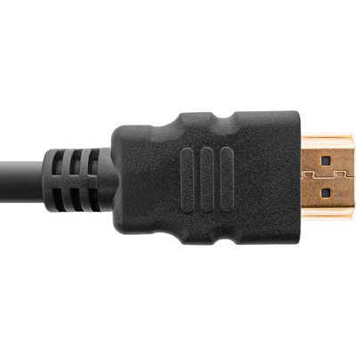 Kábel HDMI M/M 0.5m, Ultra High Speed+Eth, 8K@60Hz, HDMI 2.1, pozl. konektor, čierny, s certifikátom
