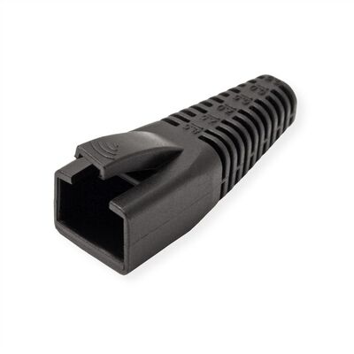 Krytka na konektor RJ45, pre ø 5.5 až 8.5mm, čierna, 10ks/bal