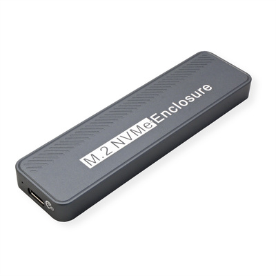 Externý box / Adaptér USB 3.2 Gen 2x2 Typ C na NVMe M.2 SSD HDD (M-key), 20Gbps, čierny