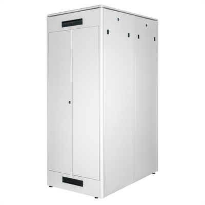 19" Rack na podlahu 42U, 2053x800x1200mm (HxWxD), PRO, sklenené dvere, sivý