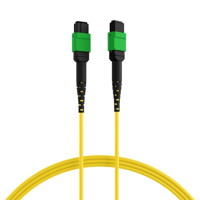 Fiber kábel MPO/APC-MPO/APC, 2m  OS2(9/125µm), LSOH, 3mm, žltý, Typ-B