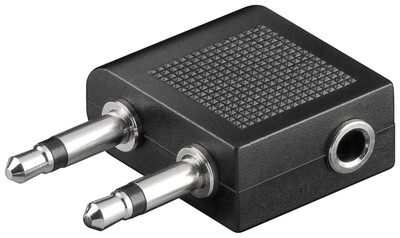 Adaptér 3.5mm stereo/2x3.5mm MONO F/M, 10ks/bal