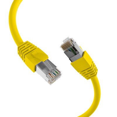 S/FTP (PiMF) Patchkábel LSOH 1m cat.8.1, žltý, Cu, 40GBit/s, 2000MHz