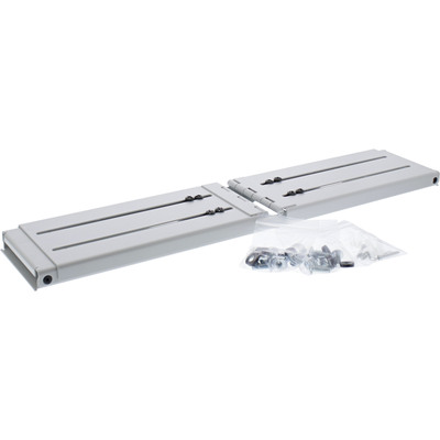 19" Mini skriňa ramova 2U, nastavitelná hĺbka: 240 - 400mm, svetlosivá, RAL7035