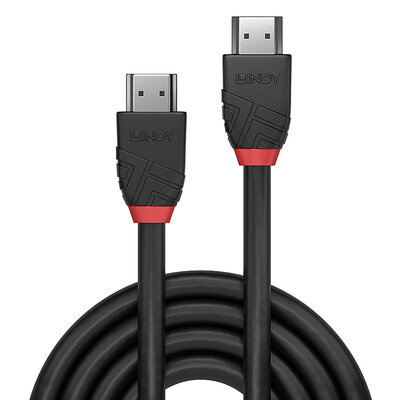 Kábel HDMI M/M 0.5m, High Speed+Eth, 4K@60Hz, HDMI 2.0, 18G, čierny, Black Line