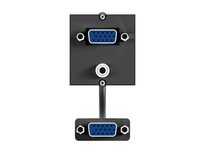 Modul pre BACHMANN, VGA + 3.5mm stereo jack, F/F, kábel 0.2m čierny