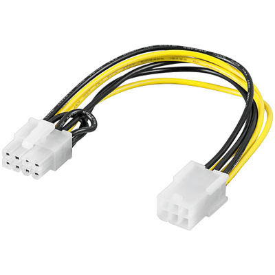 Kábel napájací interný PCI EXPRESS 6pin F na 8pin M