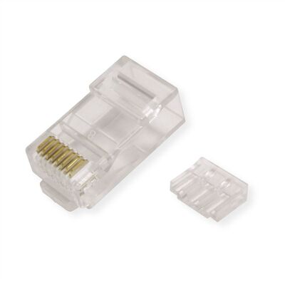 Konektor 8/8 RJ45 cat.6a, netienený, s vložkou, 10ks/bal