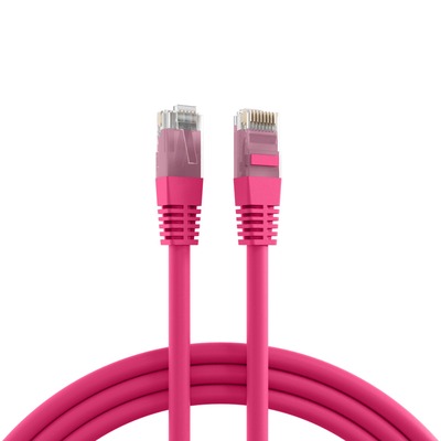 UTP Patchkábel LSOH 15m cat.6, magenta, CCA