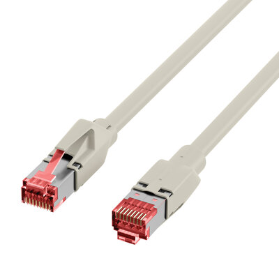 S/FTP (PiMF) Patchkábel LSOH 5m cat.6a, sivý, Cu UC900 s TM21