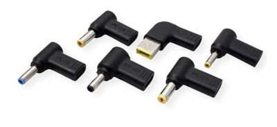Sada 6 koncoviek adaptéra pre Xilence USB-C mini notebook nabíjačku, GaN, čierna