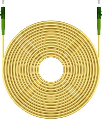 Fiber kábel LC/APC-LC/APC, 2m Simplex OS2(9/125µm), LSOH, 3mm, žltý