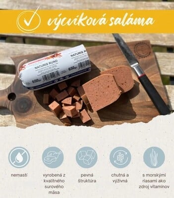 Pamlsok pre psy - saláma - morčacie, 650g