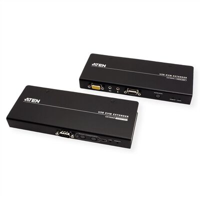 Predĺženie KVM cez TP do 200m, VGA, USB, RS-232, Dual Remote (lokálne ovládanie/monitor)
