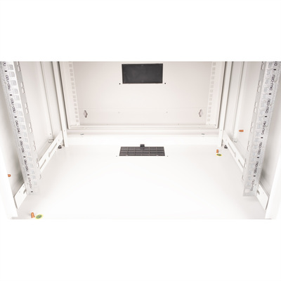 19" Rack na stenu 7U, sivý, 418x600x600mm (HxWxD), RAL7035, PRO, otočný (2-dielny)