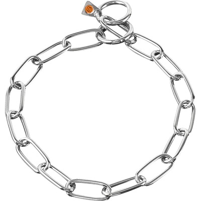 Obojok retiazkový sťahovací 4mm/60cm, dlhé oko, nerezová oceľ, HS